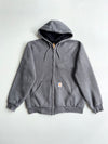 Carhartt Carbon Grey Thermal-Lined Full-Zip Hoodie (XL)