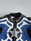 Hein Gericke Tribal Flame Star Graphic Racing Leather Jacket (Paded)(S)