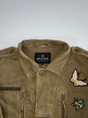 Review Khaki Utility Jacket w/ Tiger & Bee Patches (M)