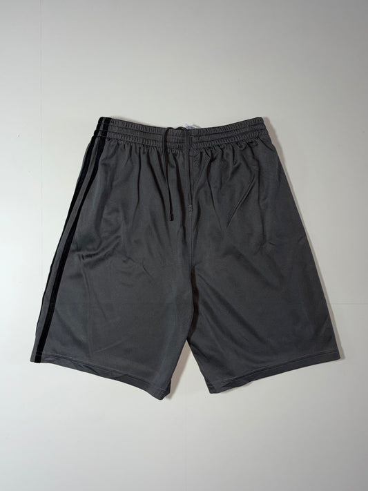 Adidas Grey Mesh Shorts – Black 3 Stripes (W:25) (L:18)