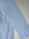 Tommy Hilfiger Light Blue Long Sleeve Shirt – Striped Collar Lining, Chest Pocket (M)