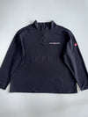Vintage Polo Sport Ralph Lauren Black Quarter Zip Mock Neck Pullover (XL/2XL)