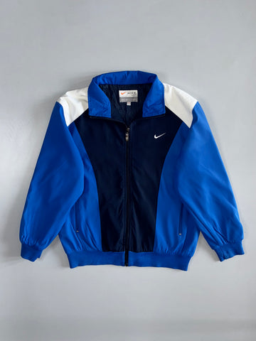 Nike Fashion | Vintage Colour-Block Windbreaker Jacket | Royal Blue & Navy (M)