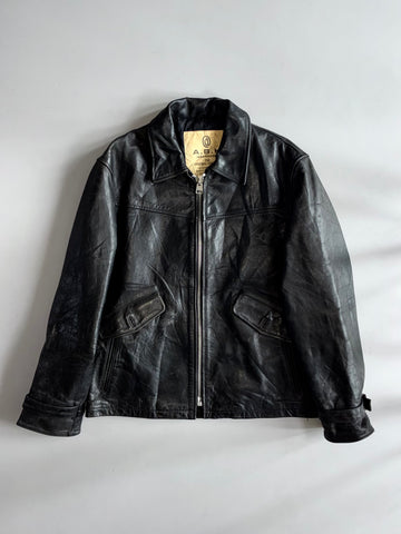 Vintage Pure leather Jacket black (M)