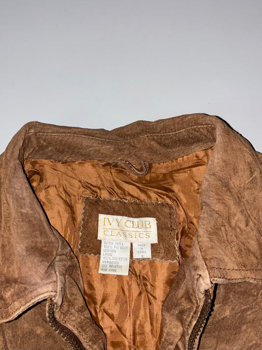 Ivy Club Classic Premium Original Sued Leather Jacket (M)