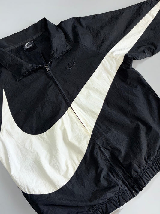 Nike Big Swoosh Black Windbreaker (L/XL)