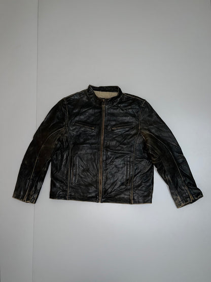 ZSuper Premium Original Leather *STRUCTURE Rare Jacket (L)