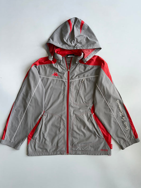 Kappa Aerotec Hooded Windbreaker Jacket (XL)