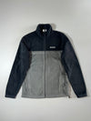 Columbia Black & Grey Colorblock Fleece Jacket (M)