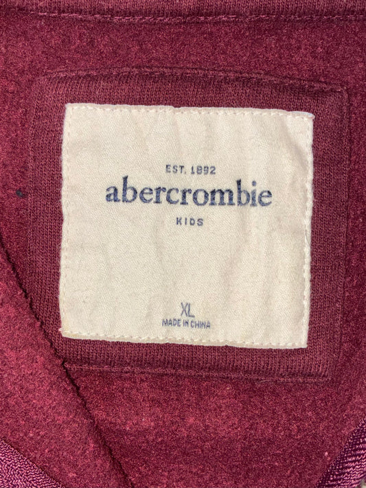 Abercrombie Kids | Fitch NY Zip Hoodie Maroon | (XS)