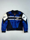 Vintage Y2K Alpinestars Textile Motorcycle Racing Jacket Blue/Black/White, Quilted Liner  Padded (M)