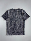 Lacoste Live All-Over Woodgrain Print Tee Navy/White (M)