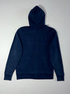 Vintage Levi's Navy Blue Spellout Zip-Up Hoodie (L)