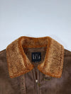 Kásu Shearling Leather Jacket – Brown  (M)