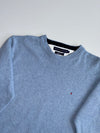 Tommy Hilfiger Sky Blue Lambswool Crewneck Sweater – (M)