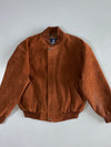 Vintage Suede Brown Bomber Jacket (M)