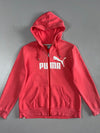 Puma Coral Pink Zip Hoodie (S/M)