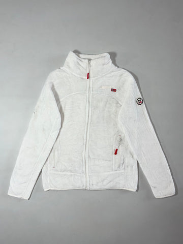 Vintage Anapurna White Plush Fleece Zip-Up Jacket (S)