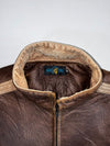 Blue Fox Jeans Tiger Graphic Leather Bomber (L)