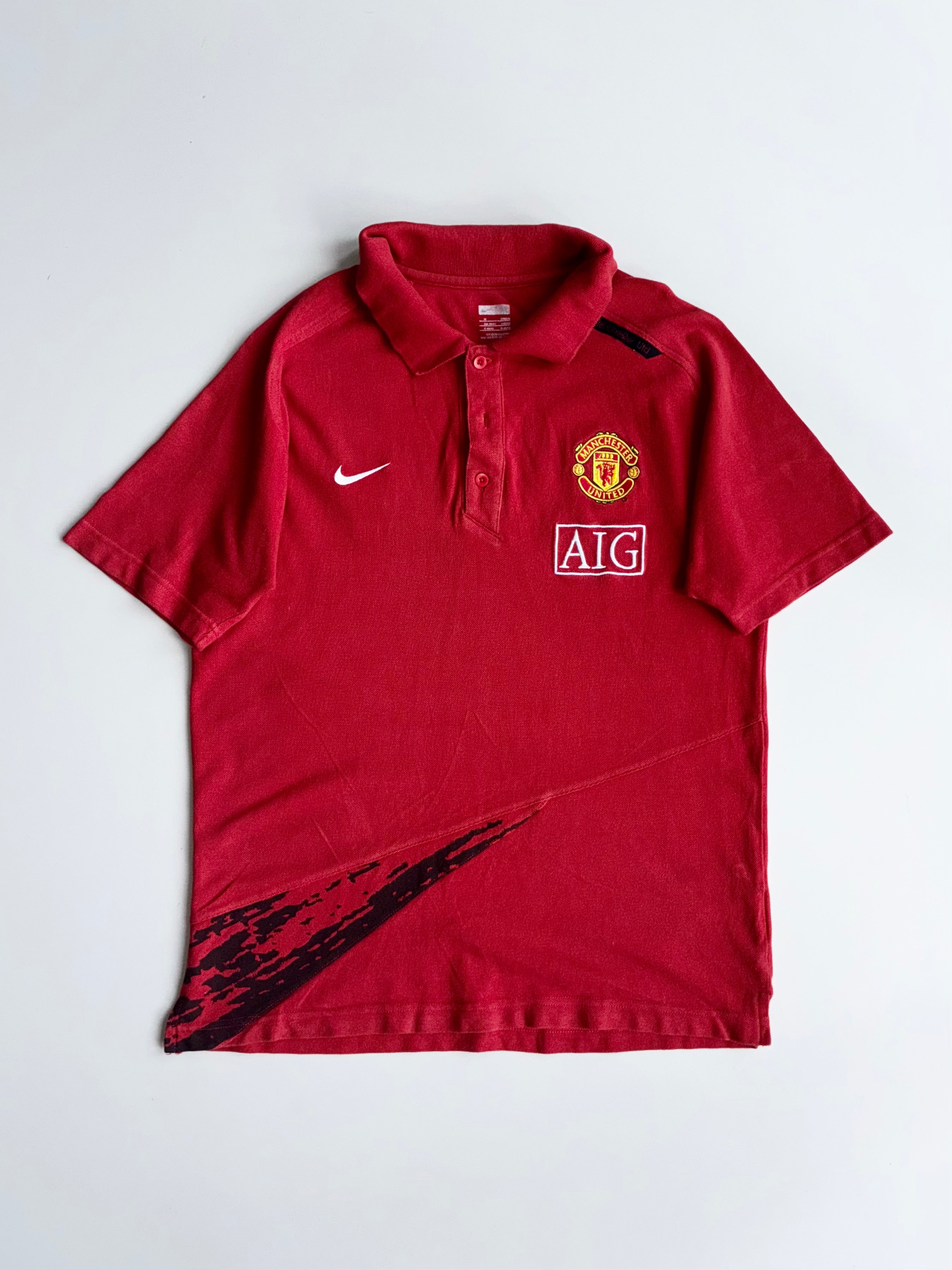 Manchester United x Nike AIG Vintage Maroon Polo (Size M) – Drip