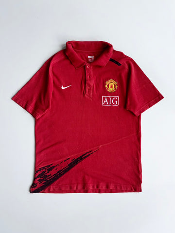 Manchester United x Nike AIG Vintage Maroon Polo (Size M)