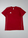 Adidas Maroon Piped Tee(L)