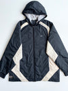 Vintage Y2K Nike Black & Cream Hooded Windbreaker Jacket – Size (XL)
