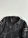 Vintage Komine Black Denim Mesh Riding Jacket PADDED (S)