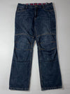 Richa Biker Panel Washed Blue Denim Jeans Knee Paded (W:36) (L:41)
