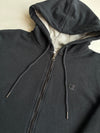 Champion Black Tonal Logo Zip-Up Hoodie (M)