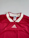 Vintage 90s Adidas Long Sleeve Football Jersey Red White(2Xl)