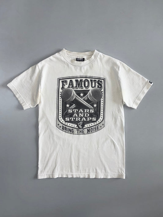 Famous Stars and Straps | “Bring The Noise” Graphic Tee White (S)