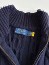 Polo Ralph Lauren Navy Cable Knit Half(XL)