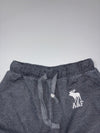 Abercrombie & Fitch Charcoal Grey Moose Logo Sweatpants (W:32) (L:41)