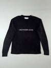 Calvin Klein Jeans Black Embroidered Logo Crewneck Sweater (L)