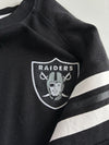NFL Team Apparel Las Vegas Raiders Black Striped Crewneck (M)