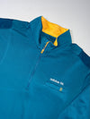 Adidas Golf Teal & Yellow Quarter-Zip Performance Pullover (XL)