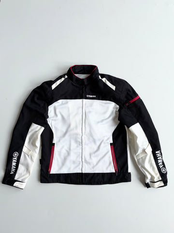 Yamaha Black & White Mesh Moto Racing Jacket (M)