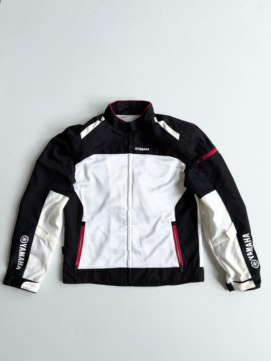 Yamaha Black & White Mesh Moto Racing Jacket (M)
