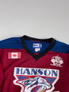 Hanson Predators Valley East Minor Hockey Jersey – Maroon & Blue (2XL)