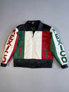 ZGenuine leather Rare Mexico leather Racing jacket Made in Italy (L/XL)