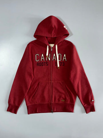 Roots Canada 1973 Embroidered Full-Zip Hoodie (M)