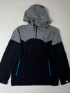 Puma Sport Lifestyle Colourblock Hooded Technical Jacket – Grey/Black (M)