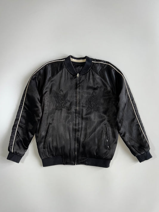 Topman Reversible Eagle Embroidered Sukajan Bomber Jacket (M)