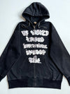 Vintage Stüssy Graphic Zip-Up Hoodie (XL)
