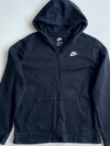 Nike Sportswear Club Fleece Black Full-Zip Hoodie (S)