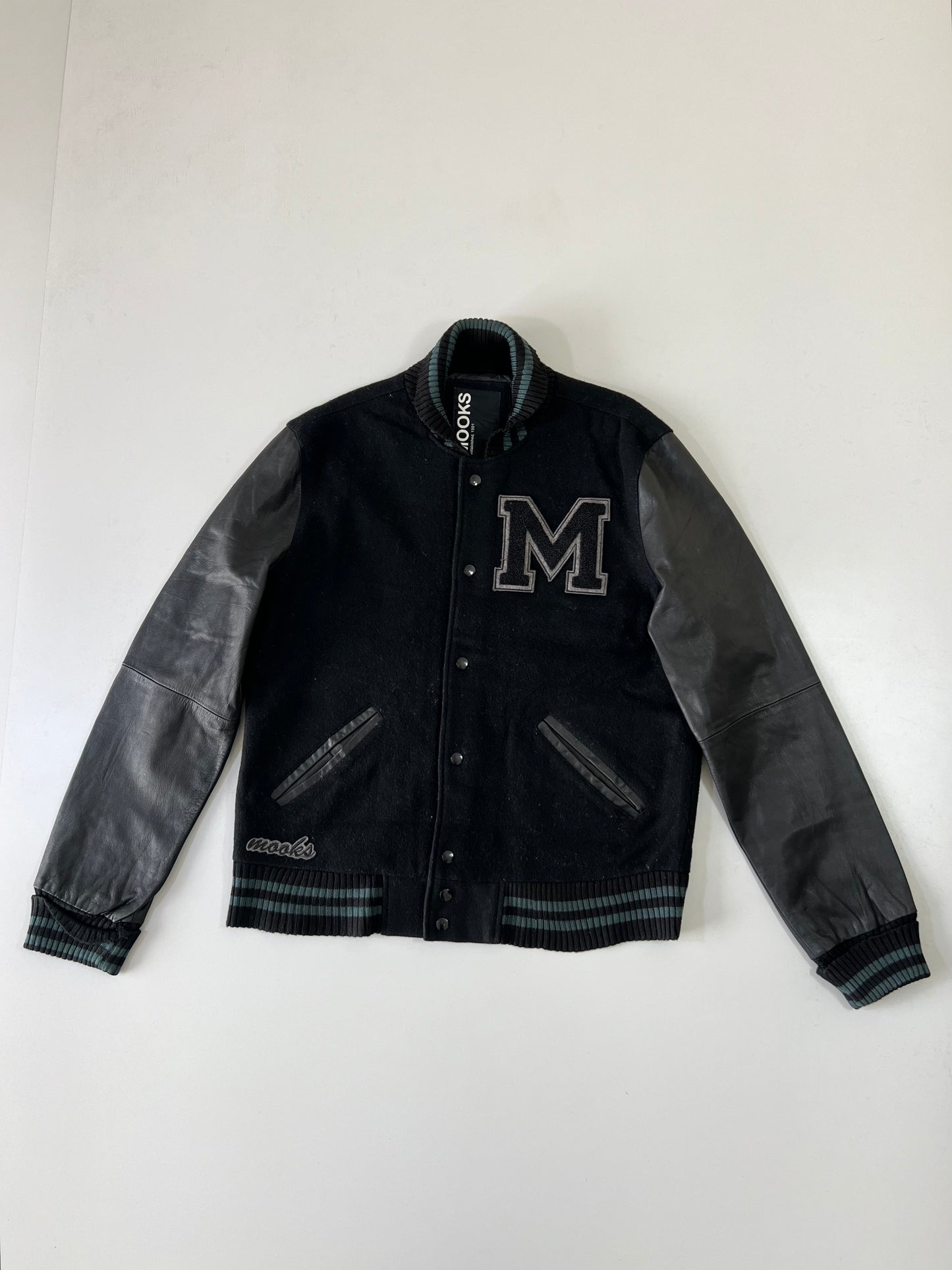 ZSuper Premium Vintage Varsity Jacket Leather Sleeves (L)