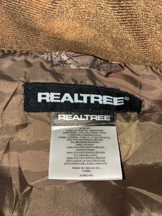 Realtree Xtra Camo Fleece-Lined Polyester Spandex Full-Zip Hunting Softshell Jacket (L)