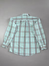 Burberry Nova Check Shirt – Mint Blue Button-Down (S)