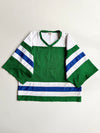 Vintage Monsport Mesh Hockey Jersey – Green/White/Blue (Adult) (3XL/4XL)